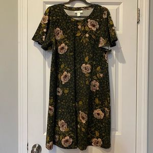 Motherhood Maternity Floral Flutter Sleeve Dress